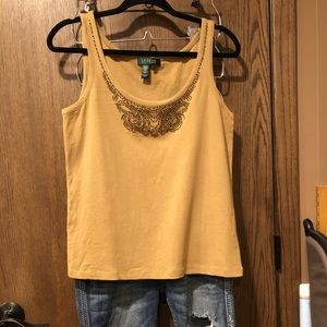 Ralph Lauren beaded tank